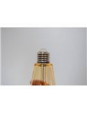 Pack de 10 Bombillas E27 para uso exterior e interior, de filamento, color ámbar, 220V ST64 1.5W 