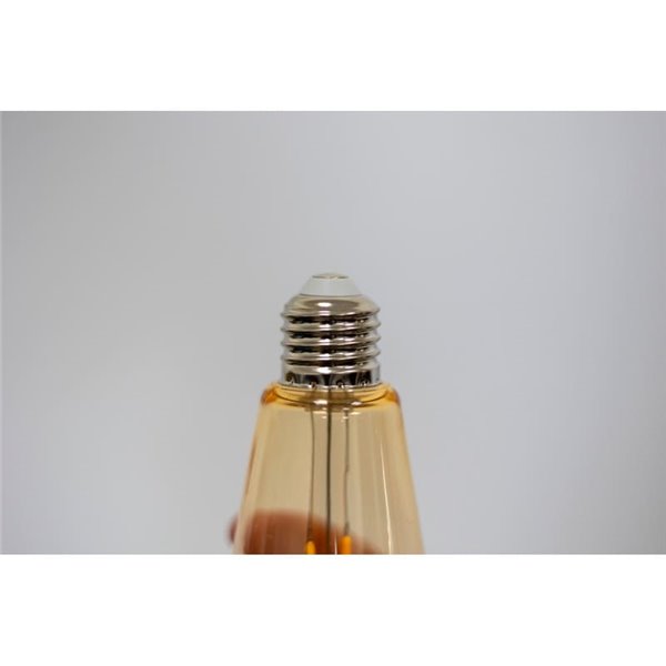 Pack de 10 Bombillas E27 para uso exterior e interior, de filamento, color ámbar, 220V ST64 1.5W 