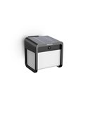 Aplique LED exterior solar con sensor de movimiento EZRA, negro 1,8W 250Lm, 3000K, IP44