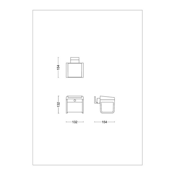 Medidas Aplique LED exterior solar con sensor de movimiento EZRA, negro 1,8W 250Lm, 3000K,