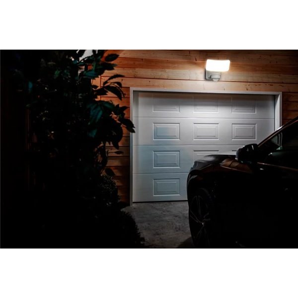 Aplique blanco con panel solar LED con sensor TYLUS ultraeficiente, 6W 3000K/5000K