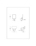 Luminária de parede preta com painel solar LED TYLUS ultraeficiente com sensor, 6W 3000K/5000K