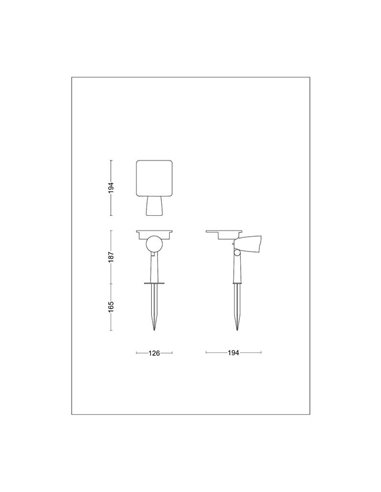 Spot LED extérieur ASHLYN avec panneau solaire, pour mur et avec piquet de sol inclus, ultra-efficace, noir 1,3W 2700K