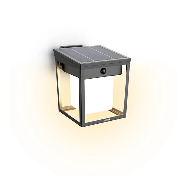 Aplique y Pedestal LED de exterior BLAISE, ultraeficiente con panel solar, 1,8W 3000K 