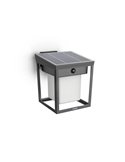Detalle Aplique y Pedestal LED de exterior BLAISE, ultraeficiente con panel solar, 1,8W 3000K