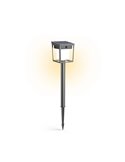 Baliza con pica al suelo exterior LED BLAISE, ultraeficiente 1,8W 3000K con panel solar