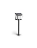 Baliza con pica al suelo exterior LED BLAISE, ultraeficiente 1,8W 3000K con panel solar