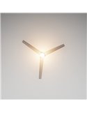 Ventilador de techo LED UP DOWN 35W, con 2 luminarias 45W, blanco, CCT 2700K-5000K, Ø122cm