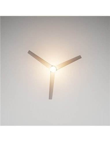 Ventilador de teto LED UP DOWN 35W, com 2 luzes de 45W, branco, CCT 2700K-5000K, Ø122cm