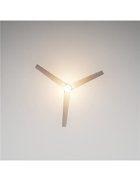 Ventilador de techo LED UP DOWN 35W, con 2 luminarias 45W, blanco, CCT 2700K-5000K, Ø122cm