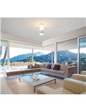 Ventilador de techo LED UP DOWN 35W, con 2 luminarias 45W, blanco, CCT 2700K-5000K, Ø122cm
