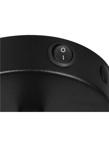 Aplique de Pared BIDAR con Interruptor incluido Bombilla excl. 1x E14 max. 10W IP20 Negro/Dorado