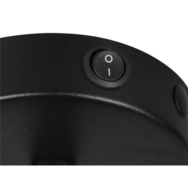 Aplique de Pared BIDAR con Interruptor incluido Bombilla excl. 1x E14 max. 10W IP20 Negro/Dorado