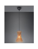 Lámpara de Techo BIJOU 1 Pantalla de Papel Trenzado y Altura ajustable Bombilla excl. 1x E27 max. 10W IP20