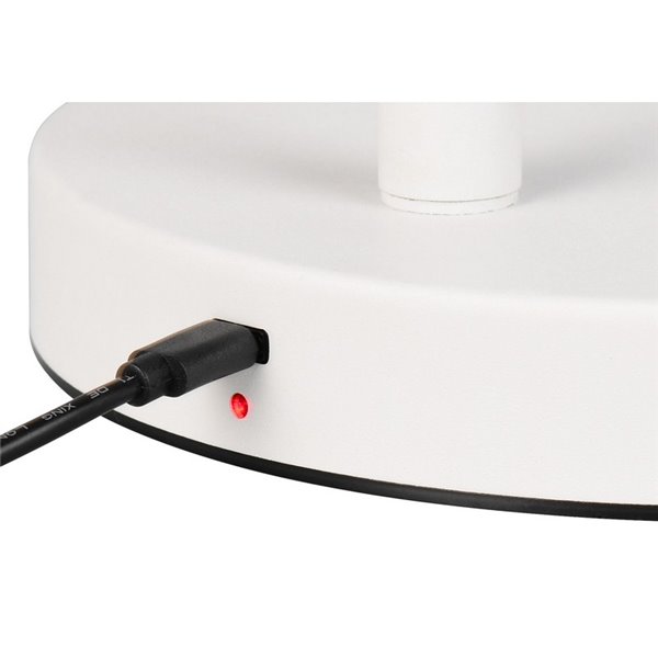 Lámpara de pie Regulable BLAKE LED 4,5W 350lm 3000K Recargable USB IP20 Blanco
