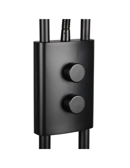 Lámpara de pie Brazo ajustable LED CHRIS con 2 Interruptores Regulable 18W/3,8W 3000K IP20 Negro