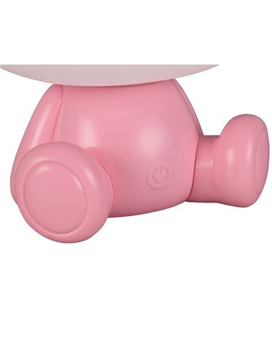 Luminária de mesa infantil CUTIE com interruptor integrado e mudança de cor RGB 3W 3000K rosa