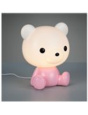 Lámpara de mesa infantil Osito CUTIE con Interruptor integrado y cambio de color RGB 3W 3000K Rosa