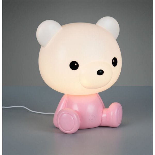 Lampe de table pour enfants CUTIE avec interrupteur intégré et changement de couleur RVB 3W 3000K Rose