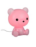 Lámpara de mesa infantil Osito CUTIE con Interruptor integrado y cambio de color RGB 3W 3000K Rosa