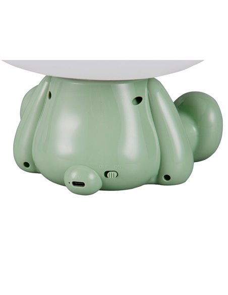 CUTIE LED Kids Lâmpada de mesa USB recarregável RGB mudança de cor 3W 3000K verde