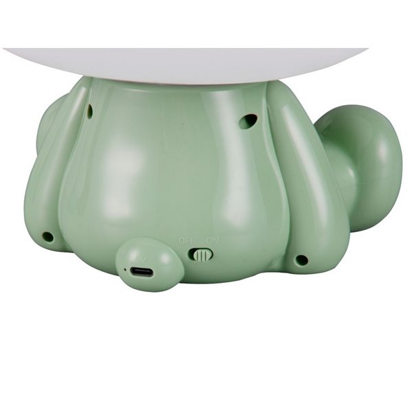 CUTIE LED Kids Lâmpada de mesa USB recarregável RGB mudança de cor 3W 3000K verde