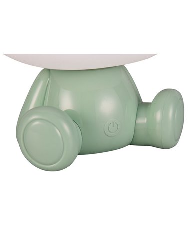 Lámpara de sobremesa infantil Osito LED CUTIE Recargable USB y cambio de color RGB 3W 3000K Verde