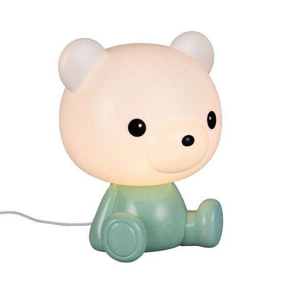 Lampe de table LED CUTIE pour enfants rechargeable par USB RVB à changement de couleur 3 W 3000 K Vert