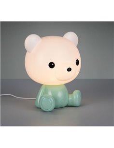 Lampe de table LED CUTIE pour enfants rechargeable par USB RVB à changement de couleur 3 W 3000 K Vert 2