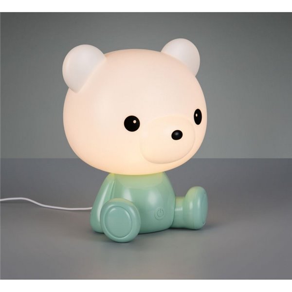 CUTIE LED Kids Lâmpada de mesa USB recarregável RGB mudança de cor 3W 3000K verde