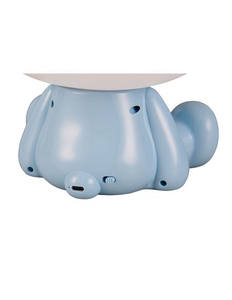 Lámpara LED Osito infantil para mesita de noche CUTIE con Interruptor y Carga USB 3W 3000K Azul