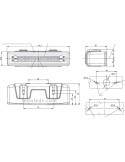 Luz diurna LED 12/24V de Was homologado con soporte de sujección | LeonLeds