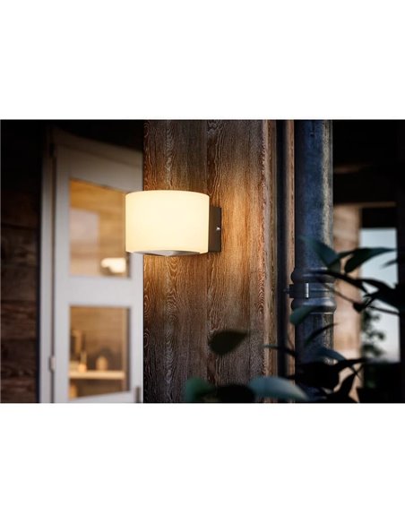 Aplique LED de acero inoxidable de exterior OTIS, ultraeficiente, 4.3W 800Lm, 2700K