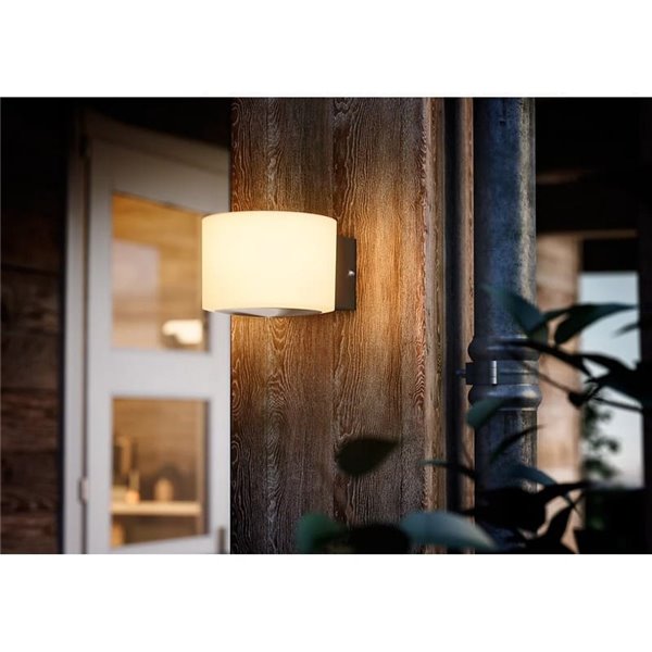 Aplique LED de acero inoxidable de exterior OTIS, ultraeficiente, 4.3W 800Lm, 2700K