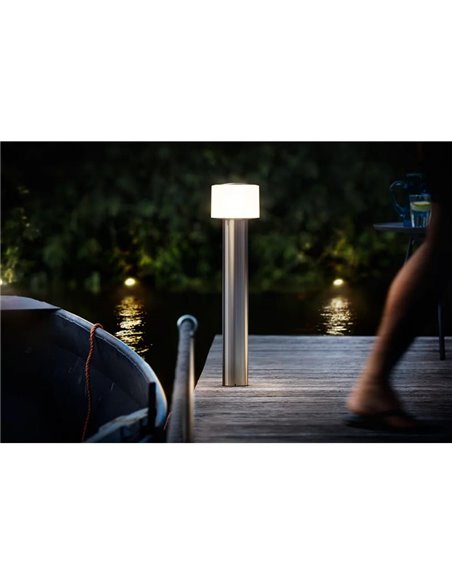 Baliza LED de acero inoxidable OTIS, ultraeficiente 4,3W 800Lm, 2700K