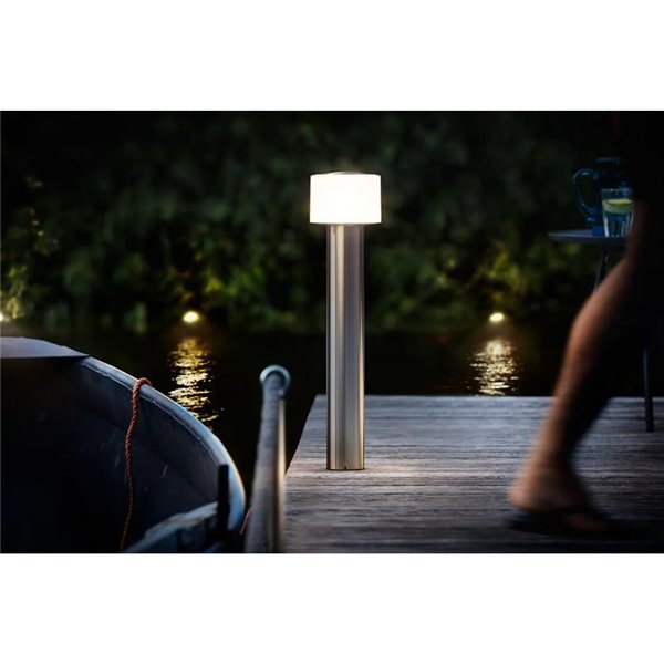 Baliza LED de acero inoxidable OTIS, ultraeficiente 4,3W 800Lm, 2700K