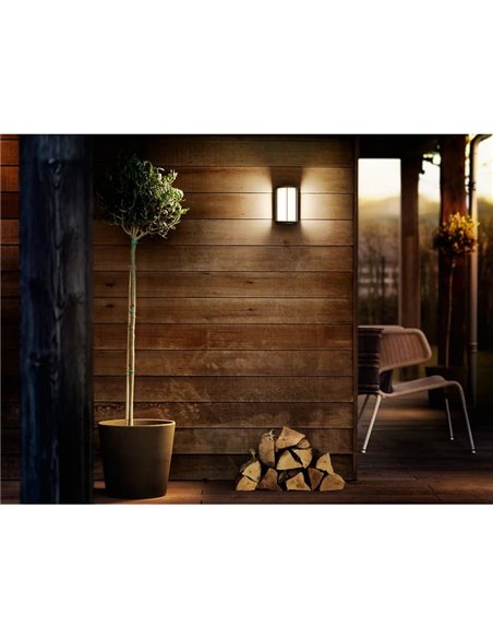 Aplique de exterior LED REESE, ultraeficiente, antracita 4,3W 800Lm, 2700K