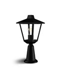 Baliza exterior de aluminio KINNO, negro tipo farola, E27 no incluida, máx 25W