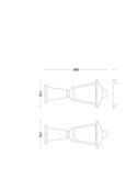 Baliza exterior de aluminio KINNO, negro tipo farola, E27 no incluida, máx 25W