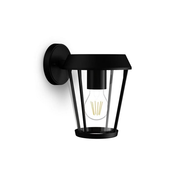 Aplique de exterior tipo farola redonda hacia abajo SUNERA, E27 máx. 25W