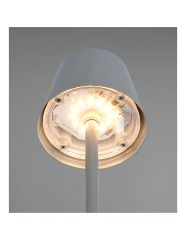DIAZ USB-C Lâmpada de mesa LED recarregável Luz regulável 1,6 W 160lm 2700 - 6500 K IP44