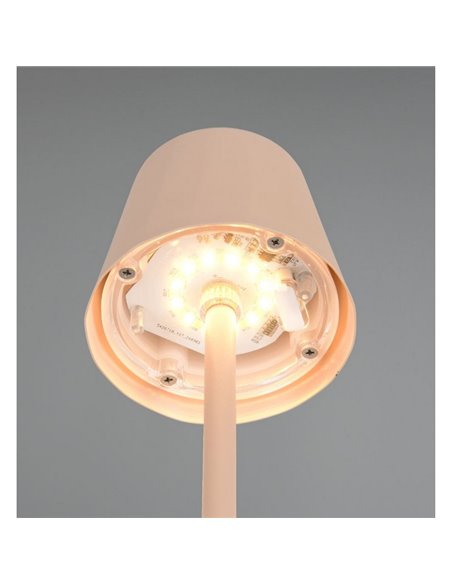 Lampe de table LED rechargeable USB-C DIAZ à intensité variable 1,6 W 160 lm 2700 - 6500 K IP44