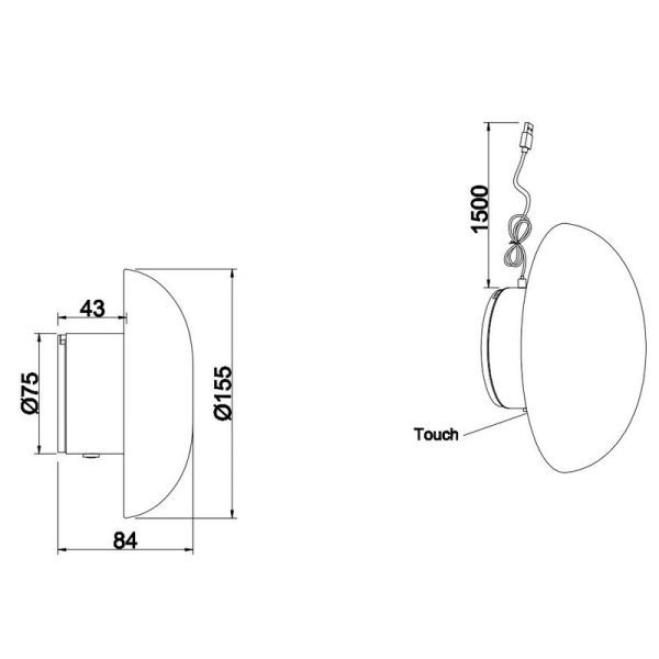 Applique Murale LED Rechargeable...