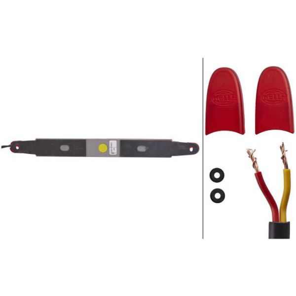 Luz de Freno LED 24V HELLA | Montaje Exterior & Alta Visibilidad 2DA 343 106-011 R10 R7 S3