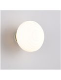 Aplique LED de pared recargable con difusor de vidrio y carga USB EARL 1,5W 140lm 3000K IP20
