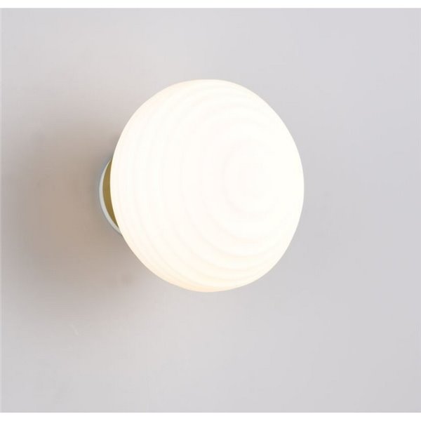 Aplique LED de pared recargable con difusor de vidrio y carga USB EARL 1,5W 140lm 3000K IP20
