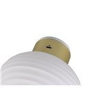 Aplique LED de pared recargable con difusor de vidrio y carga USB EARL 1,5W 140lm 3000K IP20