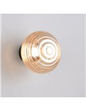 Aplique de pared LED de vidrio EARL con interruptor táctil integrado y carga USB 1,5W 140lm 3000K IP20