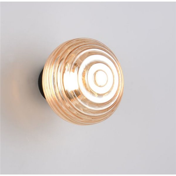 Aplique de pared LED de vidrio EARL con interruptor táctil integrado y carga USB 1,5W 140lm 3000K IP20