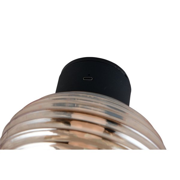 Aplique de pared LED de vidrio EARL con interruptor táctil integrado y carga USB 1,5W 140lm 3000K IP20